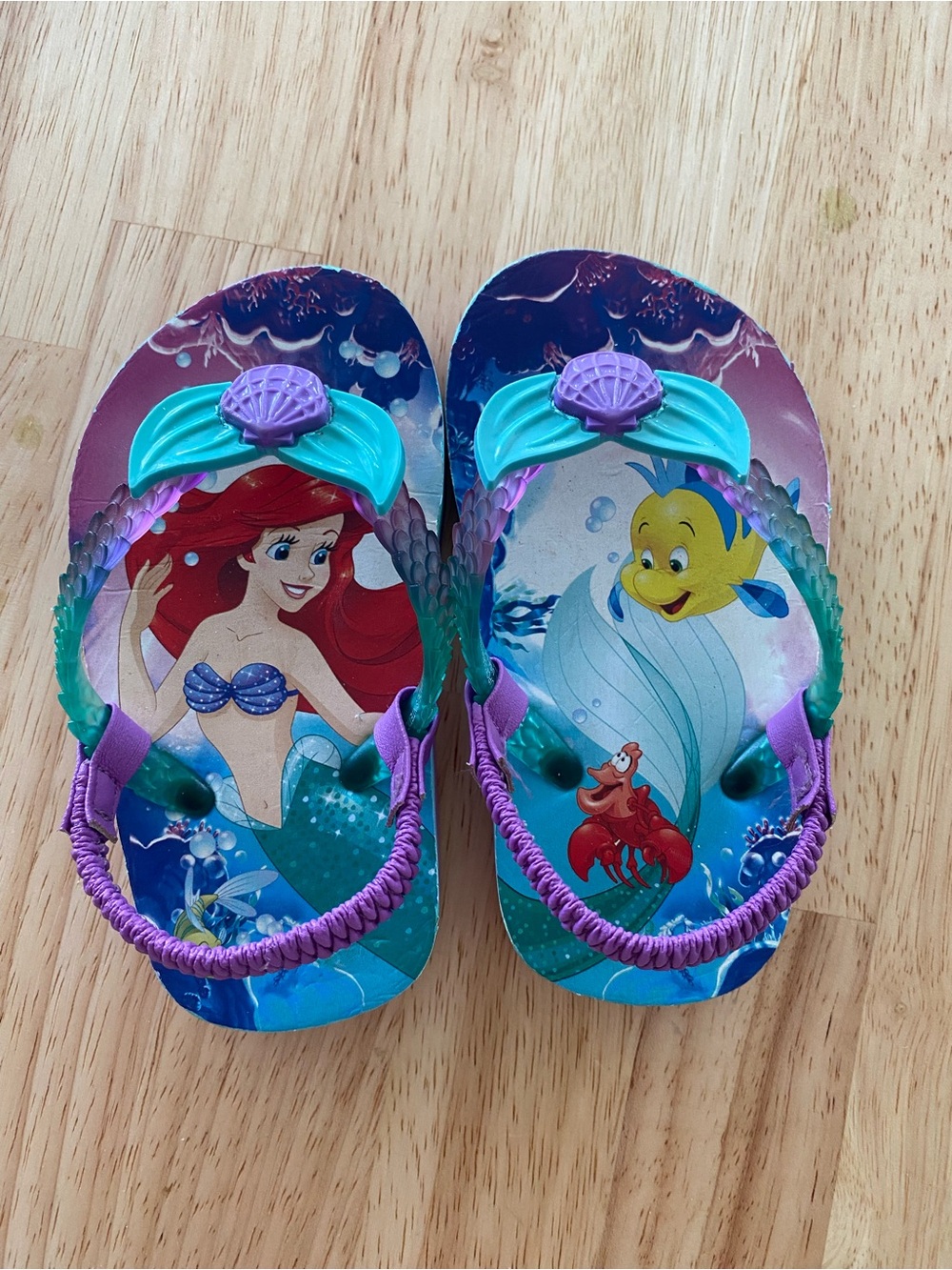Little Mermaid Flip Flops